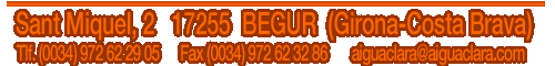 St Miquel,2 17255 BEGUR (Girona - Costa Brava)